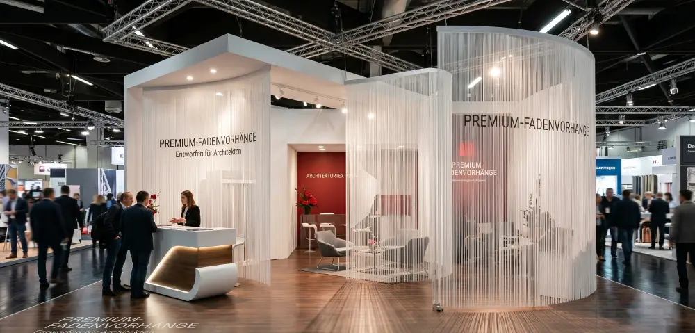 FADENVORHANG Messe & Events - Moderne Standarchitektur